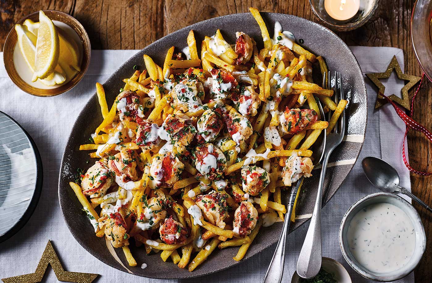 Loaded lobster fries recipe