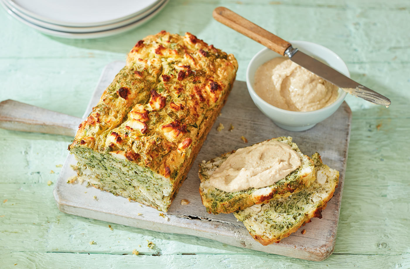 Gluten-free courgette and feta bread  recipe