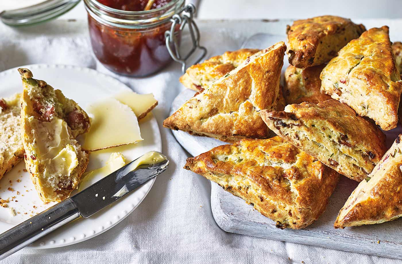 Maple-bacon buttermilk scones recipe