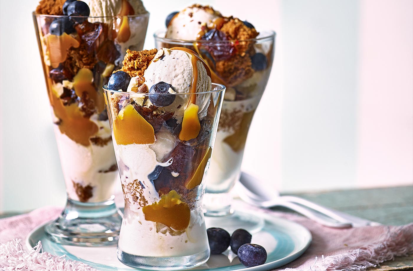 Mini sticky toffee sundaes recipe