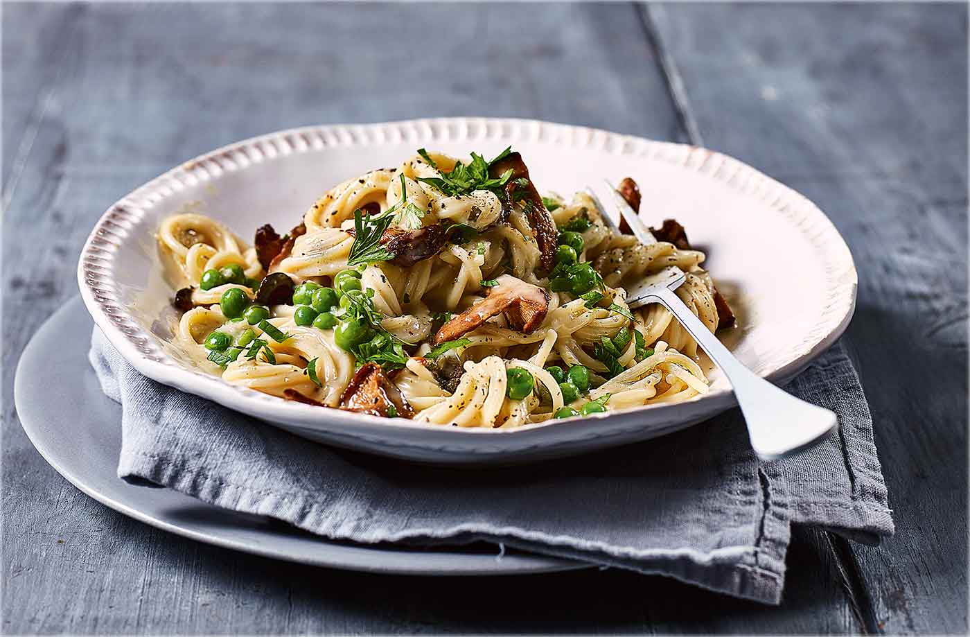 Vegan mushroom carbonara recipe
