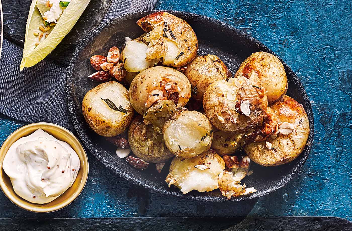Nutty new potatoes recipe