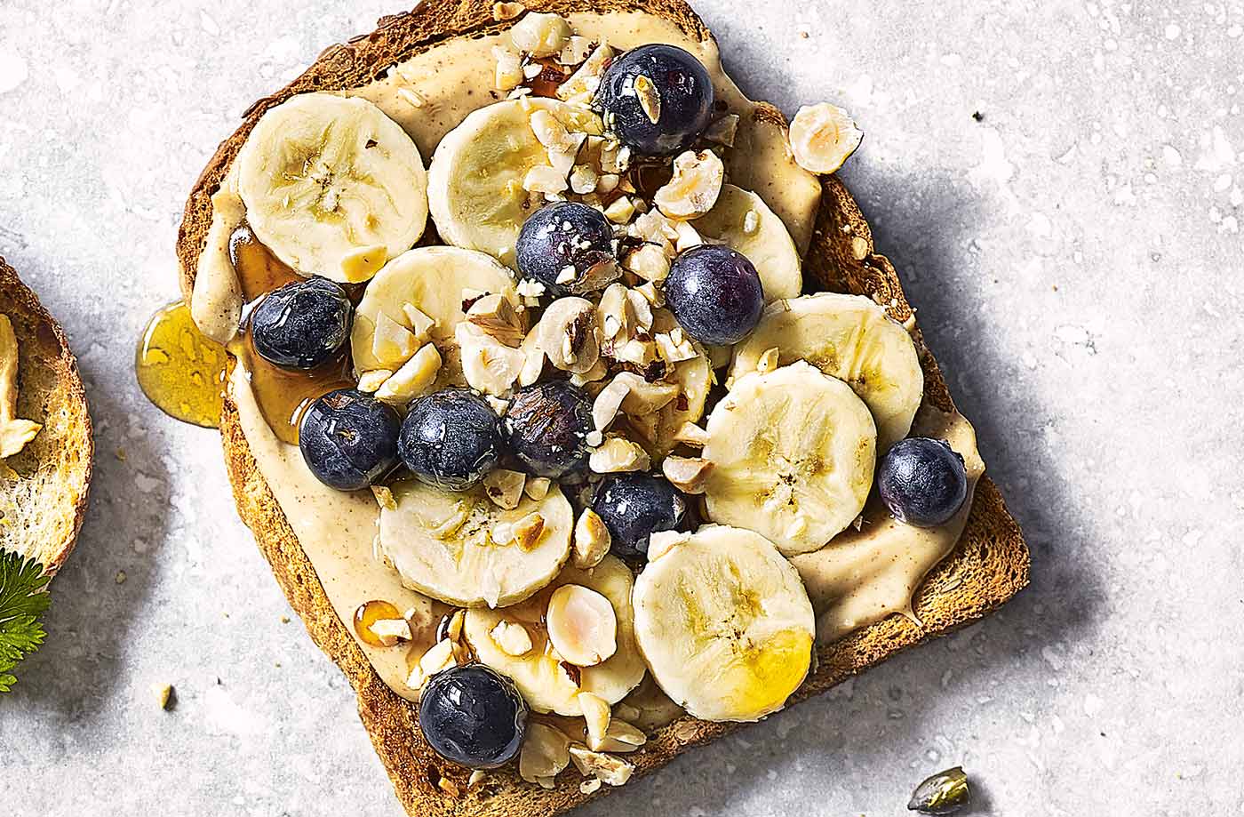 Peanut butter and banana toast topper recipe