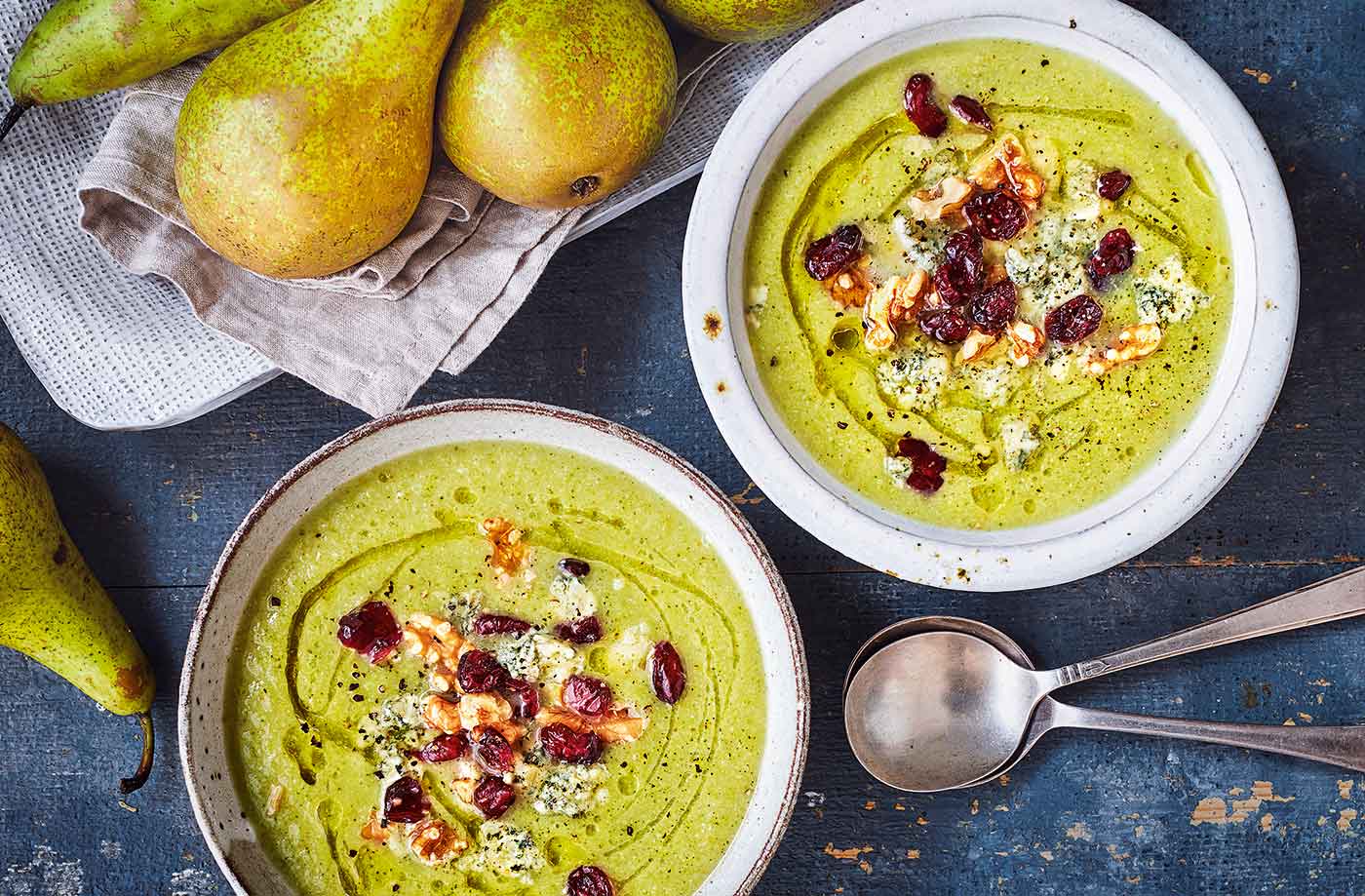 Pear and broccoli soup recipe