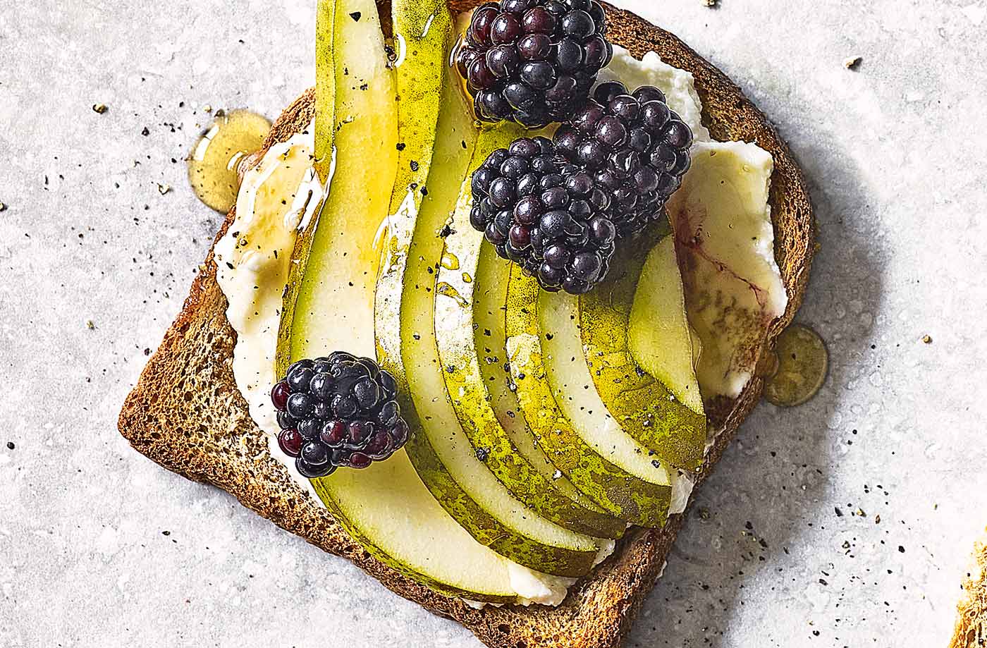 Pear, ricotta and honey toast topper recipe