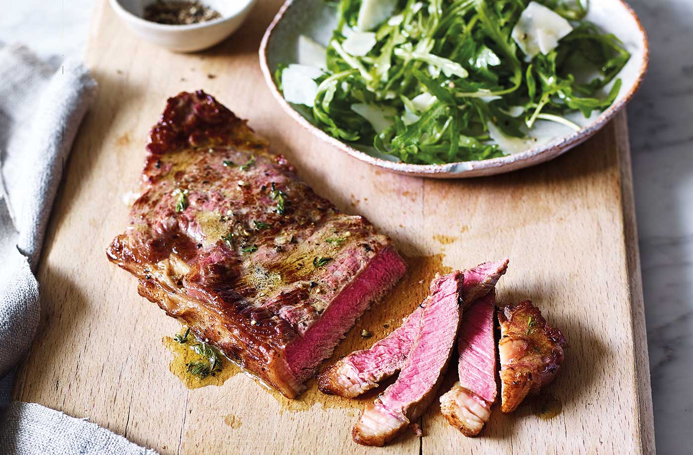 Garlic and thyme steak recipe