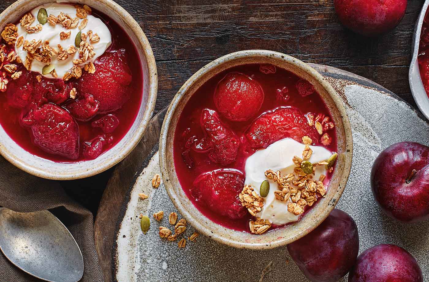 Plum and apple compote recipe