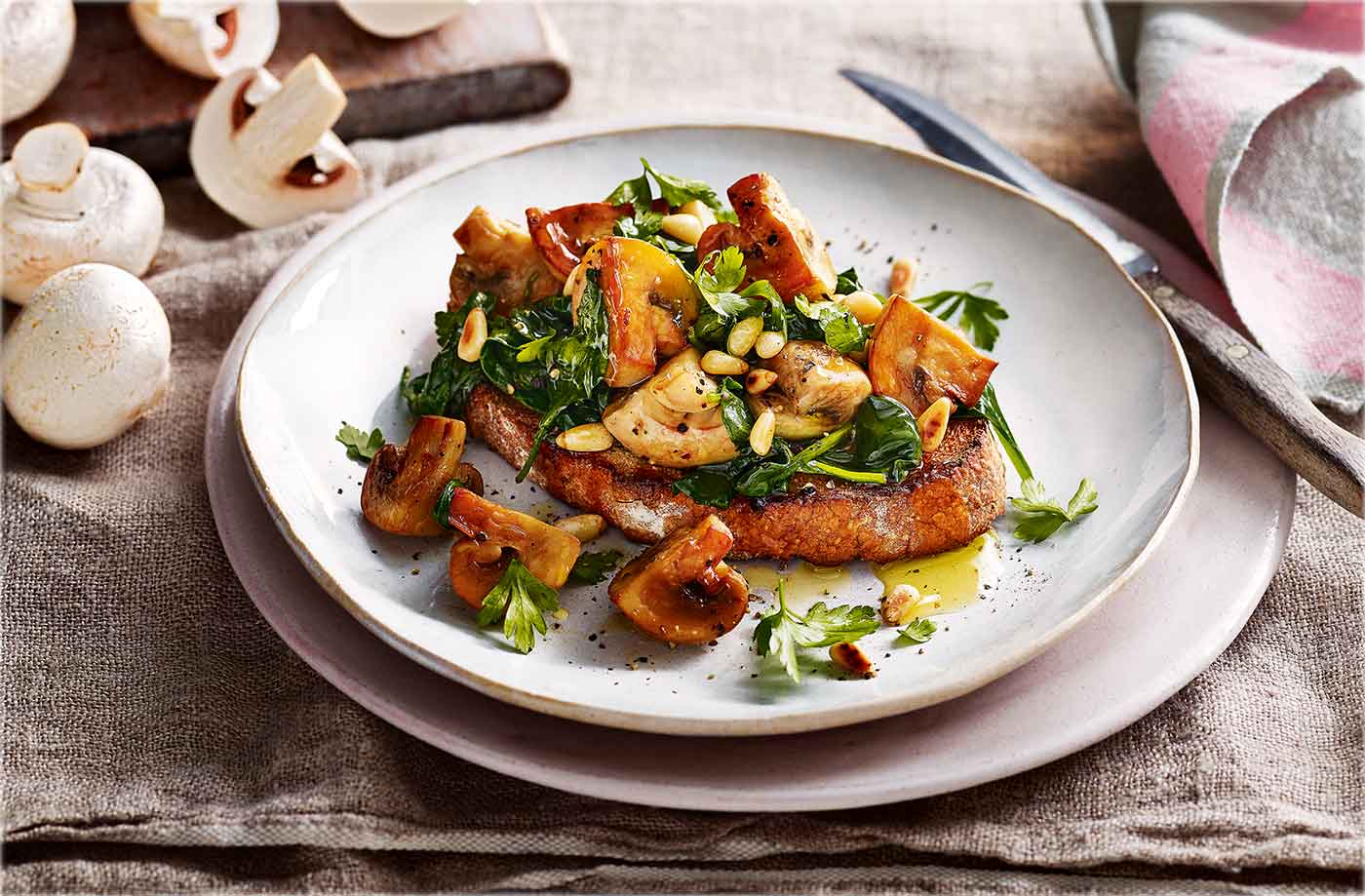 Posh mushrooms on toast recipe