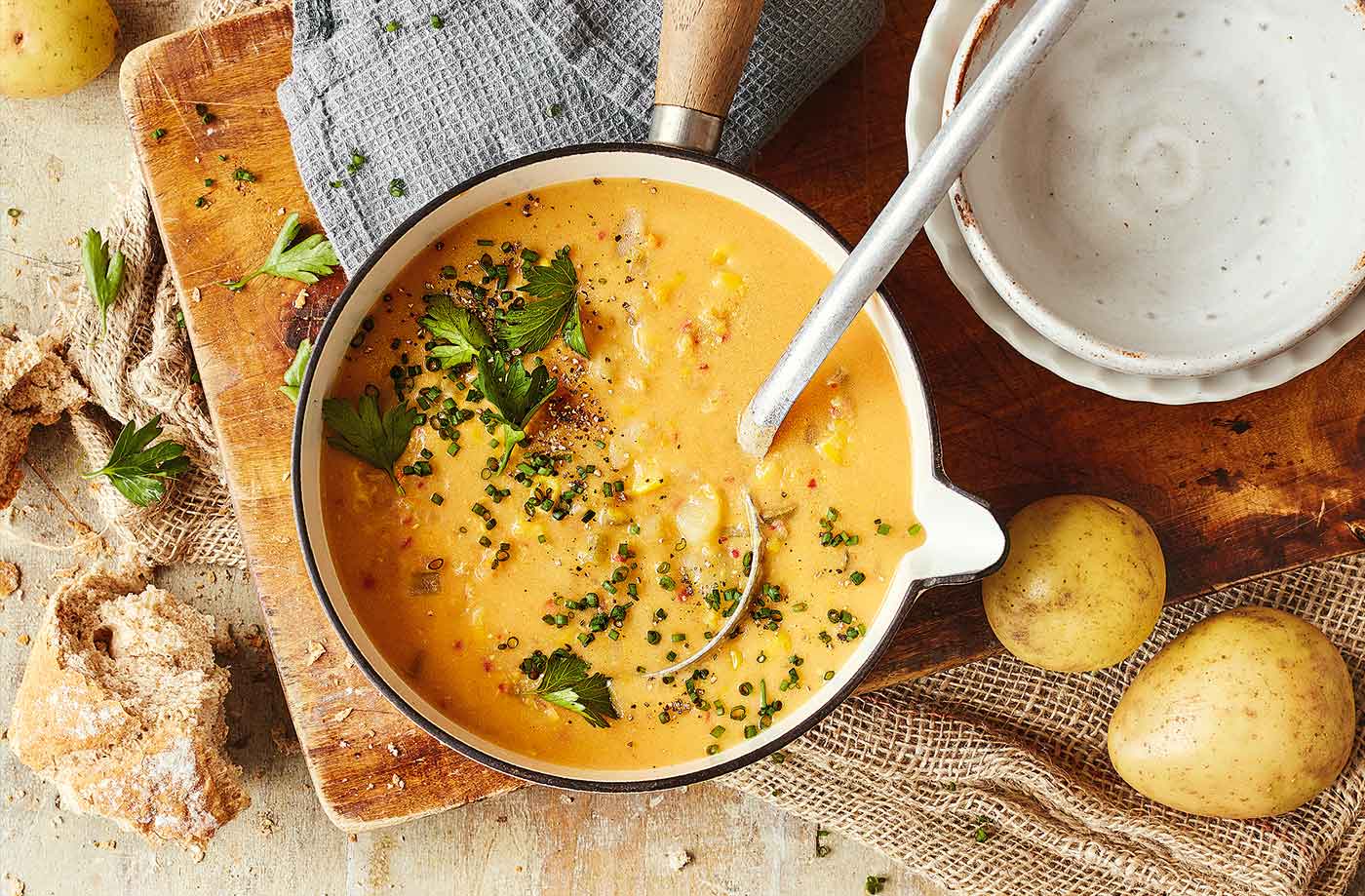 Potato and corn chowder recipe