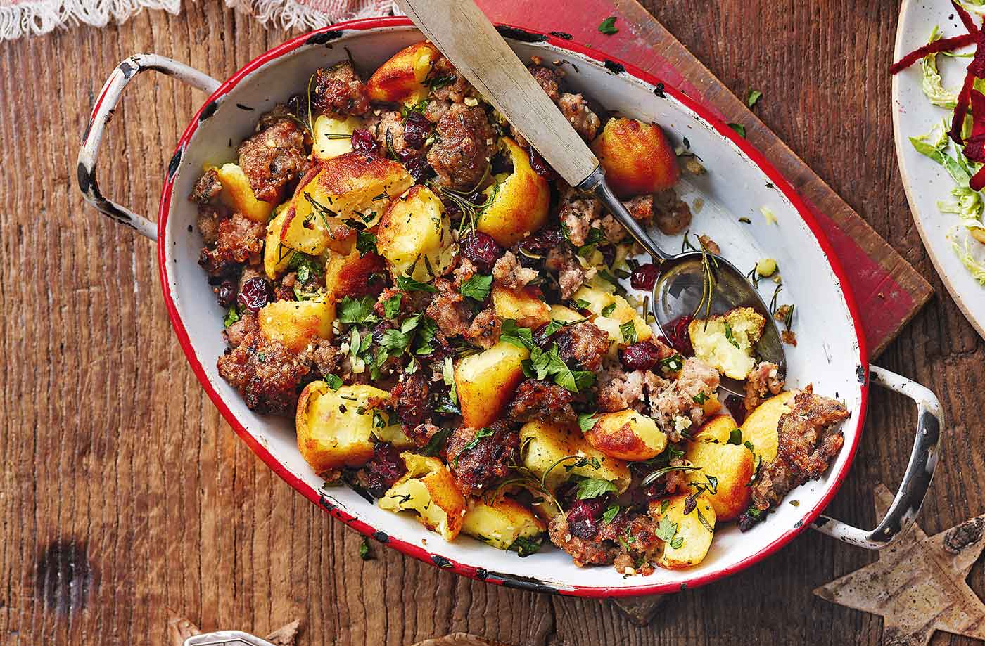 Potato and stuffing hash recipe