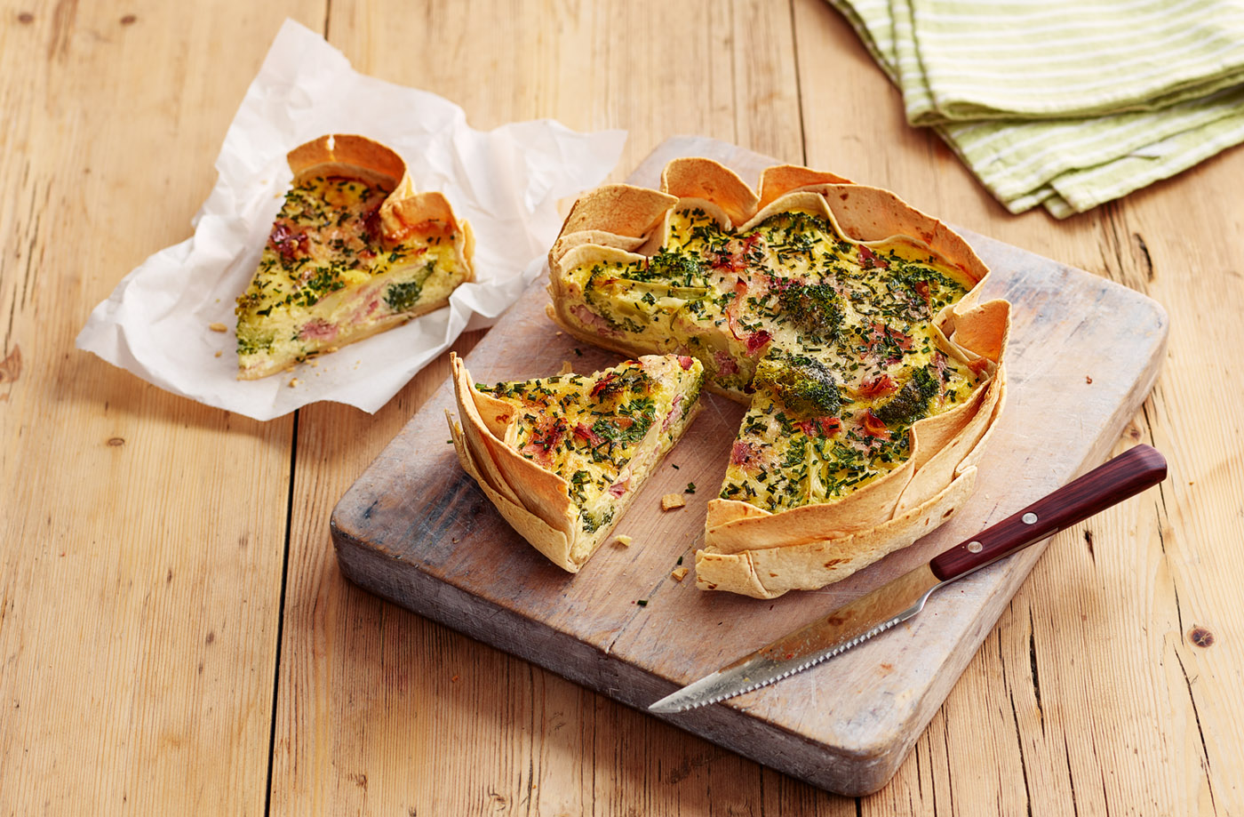 Elena's 'cheeky tortilla' quiche recipe