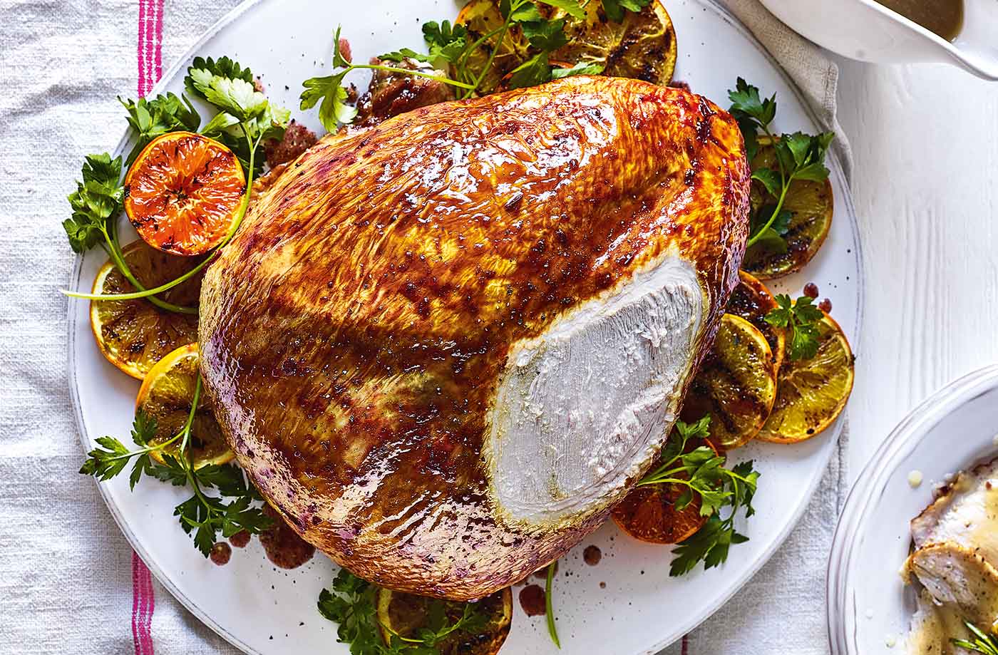 Turkey crown with cranberry glaze recipe