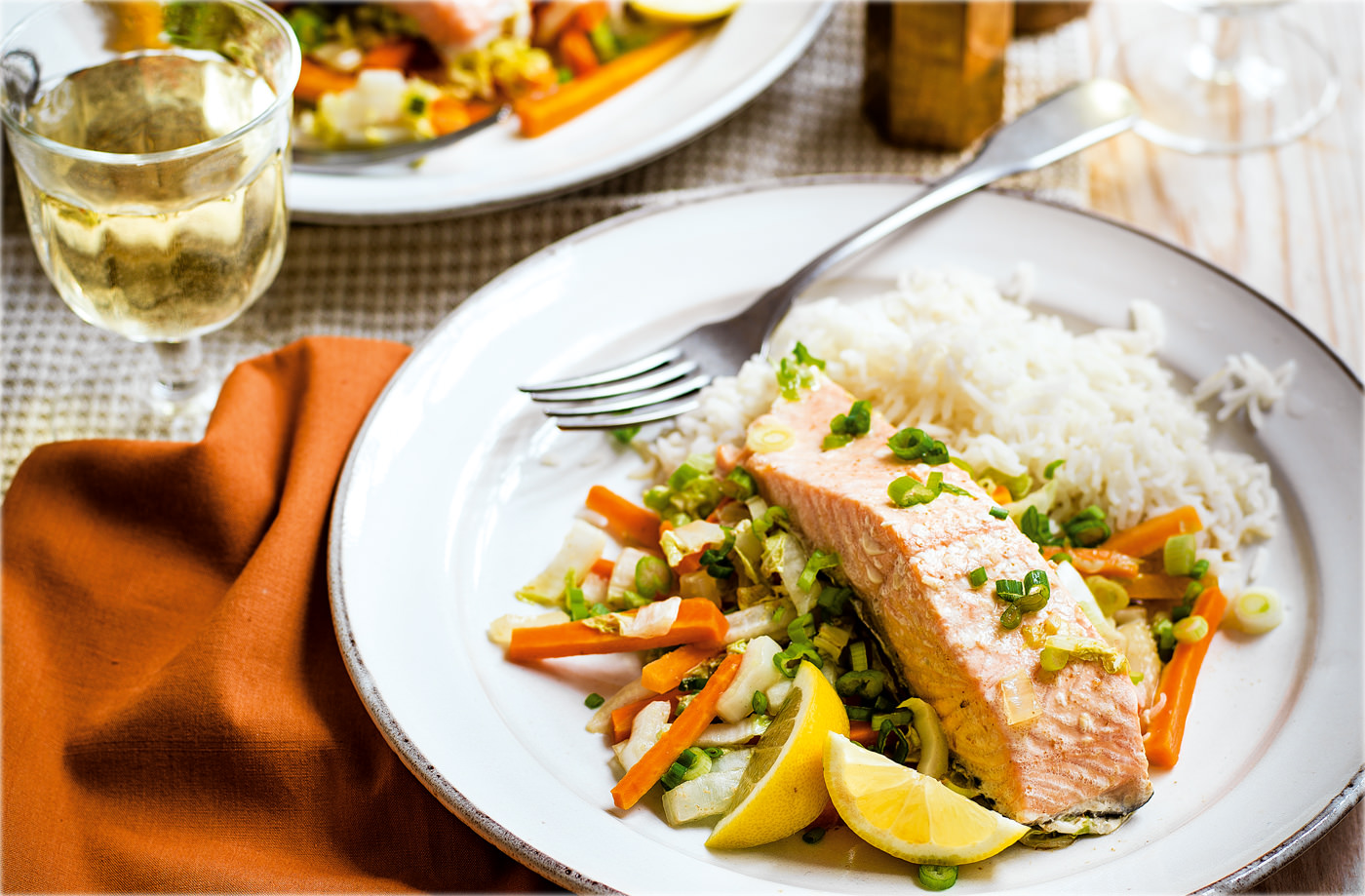Baked ginger salmon with sherry recipe