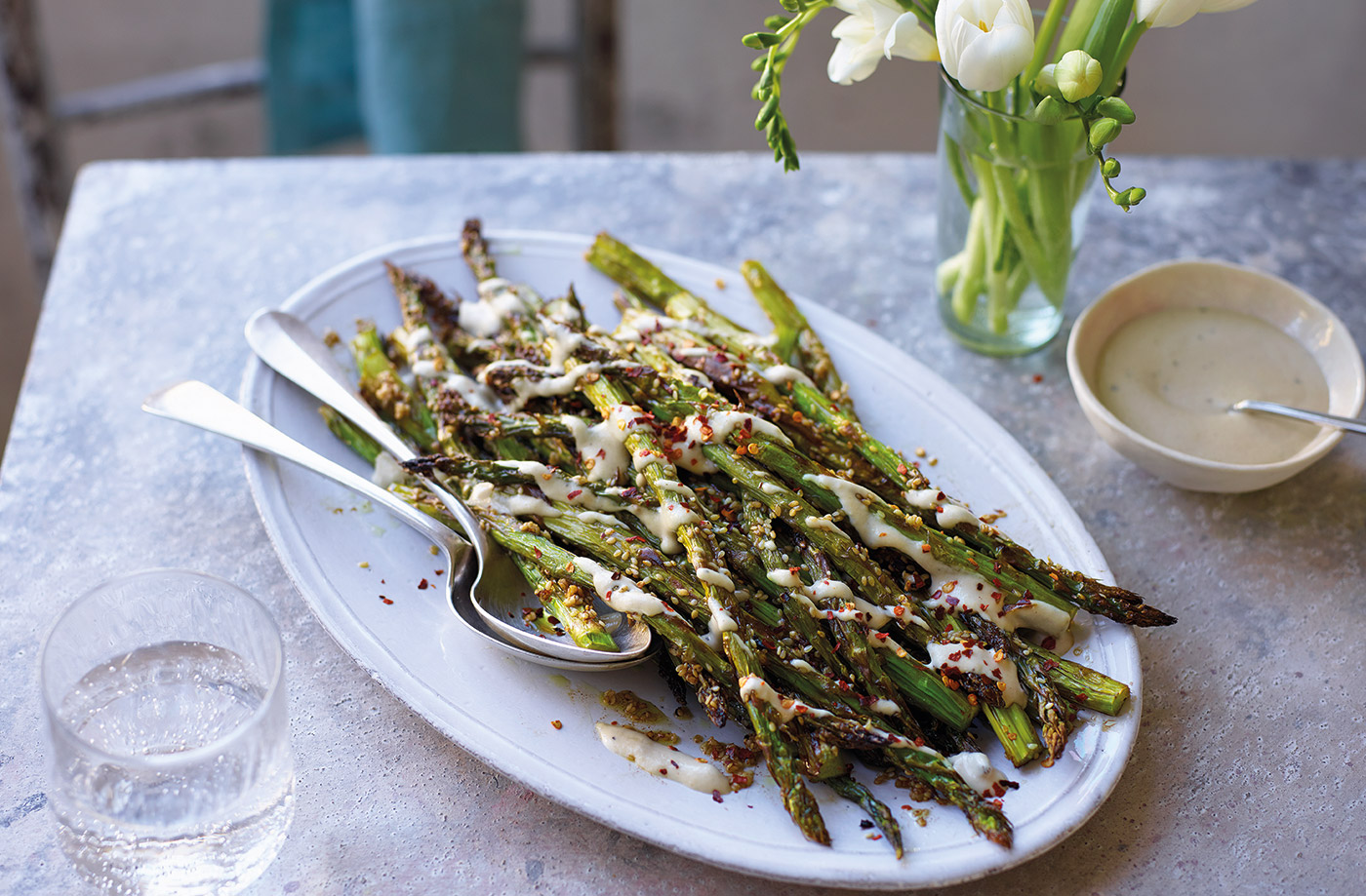 Sesame roasted asparagus recipe