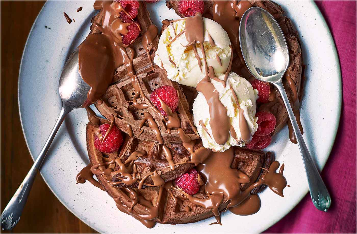 Chocolate sharing waffles  recipe