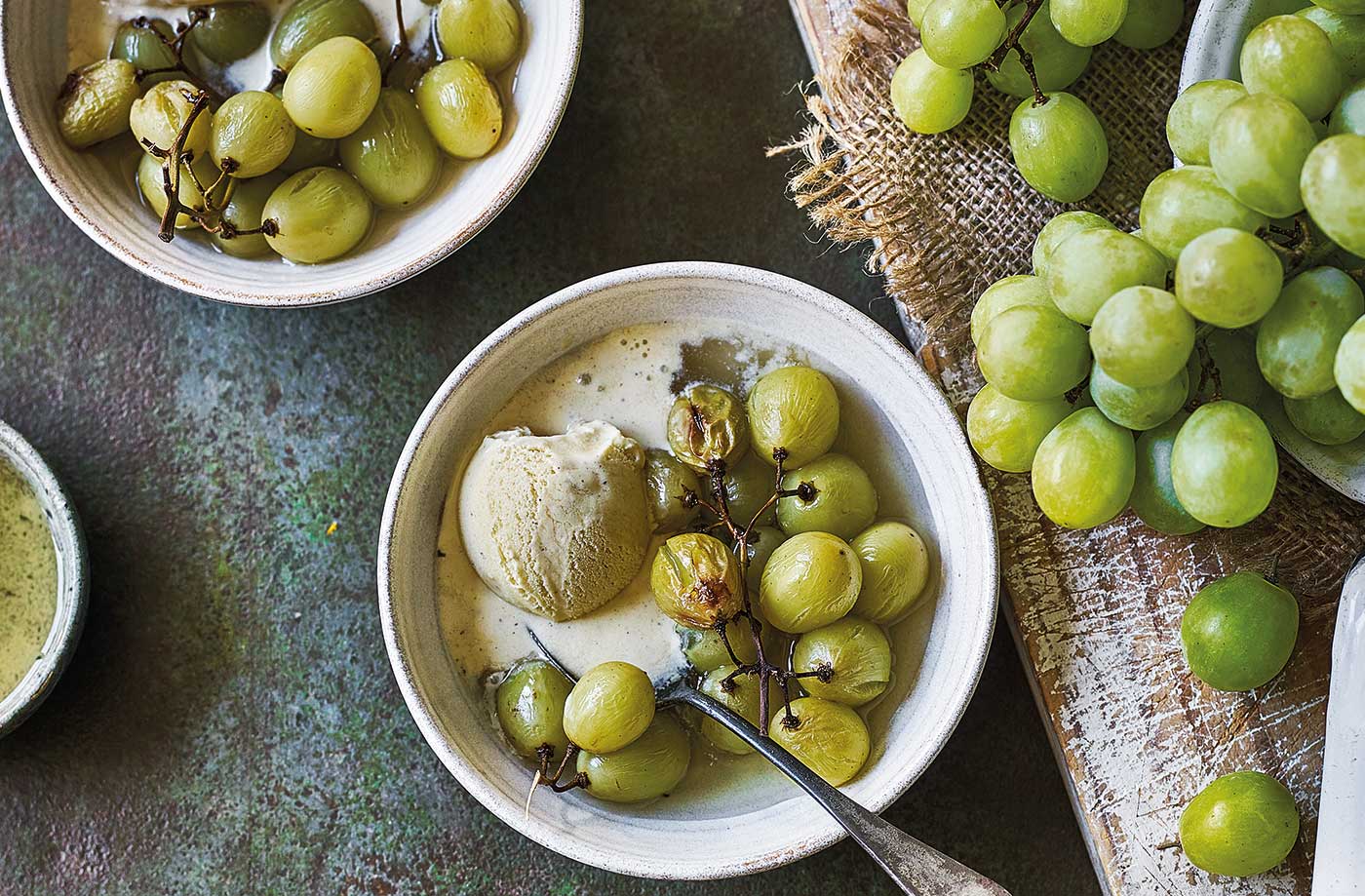 Sherry-roasted grapes recipe
