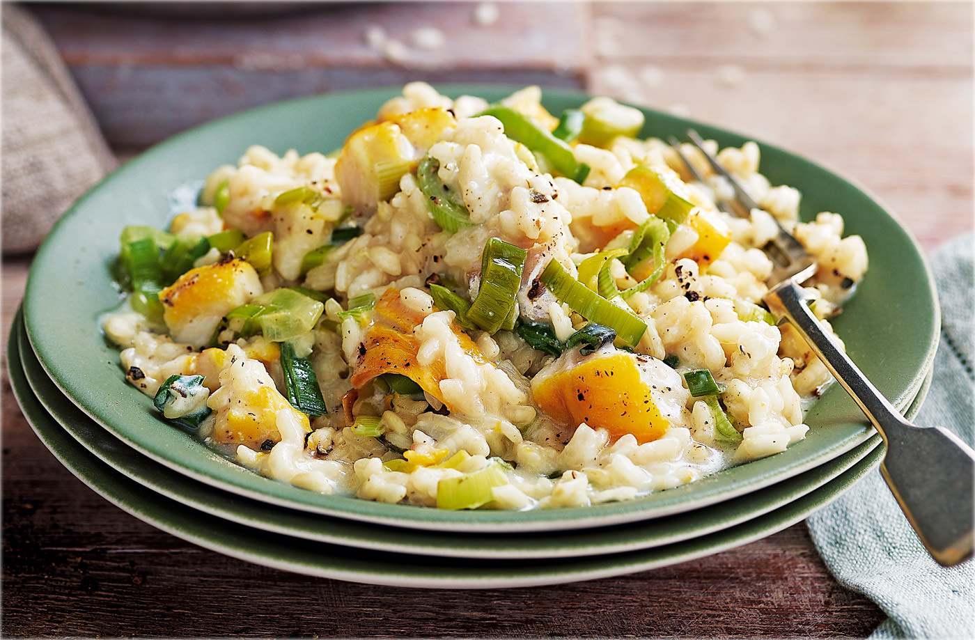 Smoked haddock and leek risotto recipe