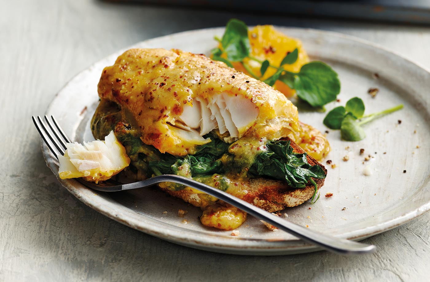 Smoked haddock rarebit recipe