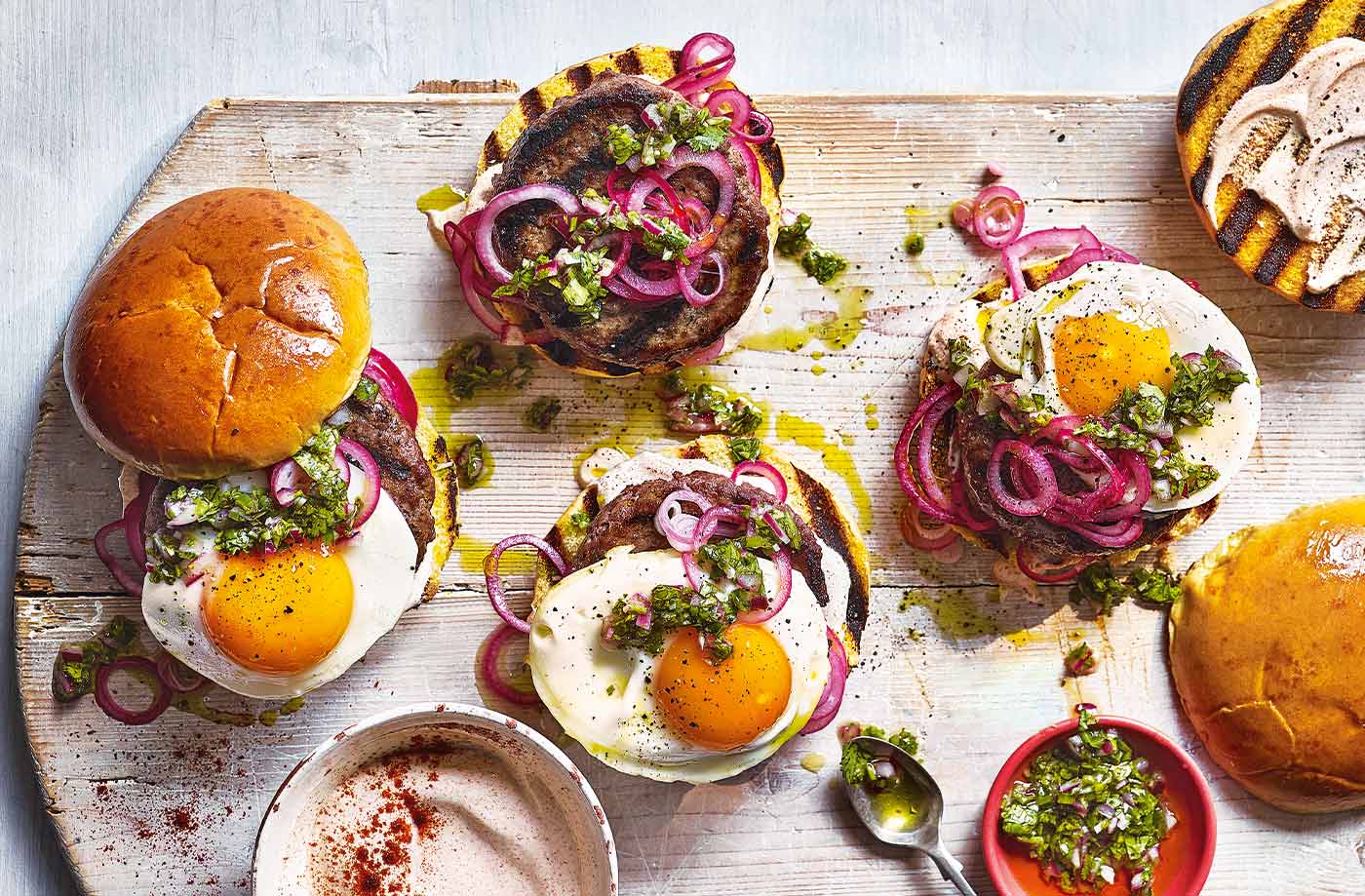 South American-style beef burgers recipe