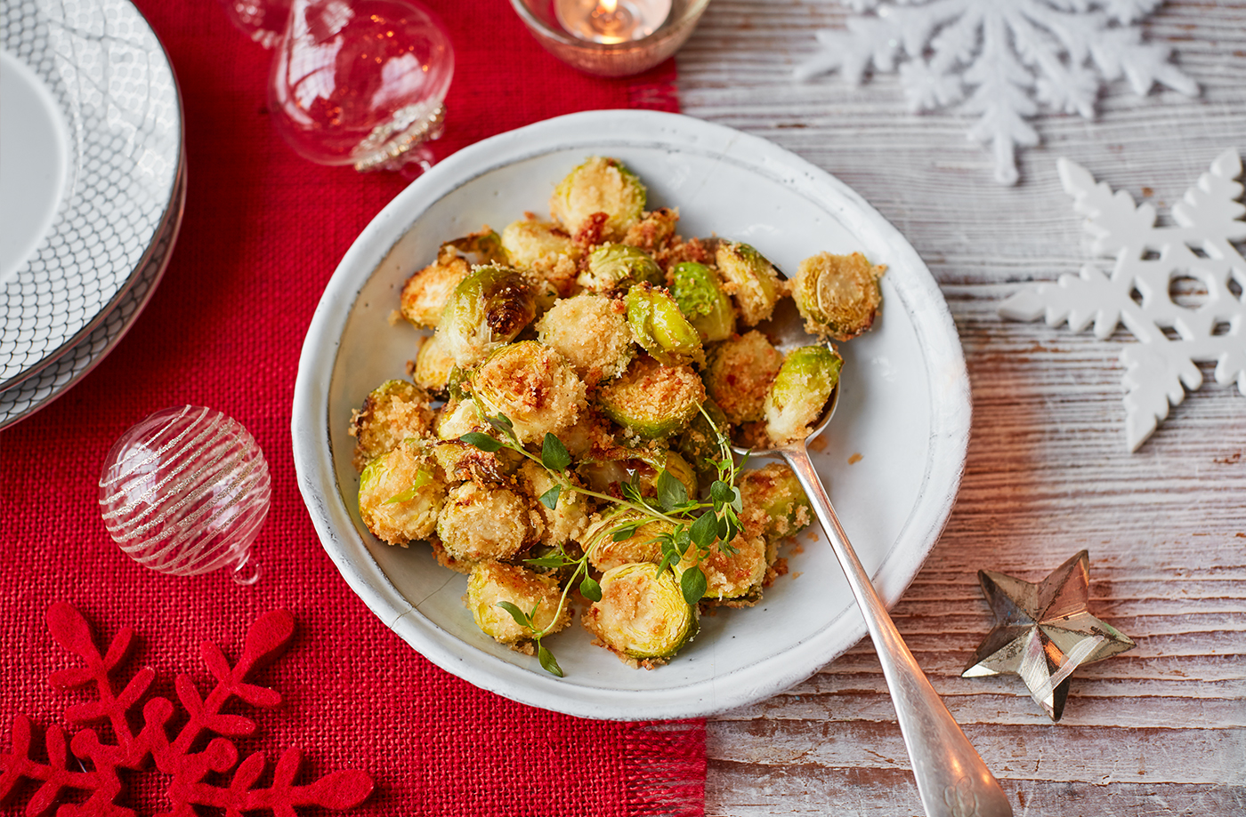 Parmesan-crusted Brussels sprouts recipe