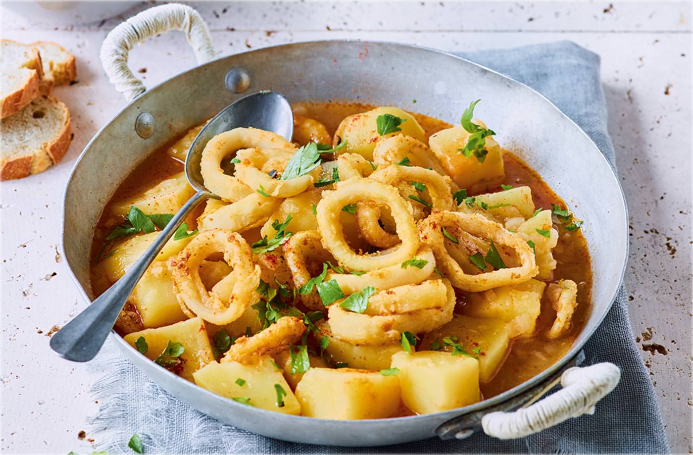 Spanish squid stew recipe