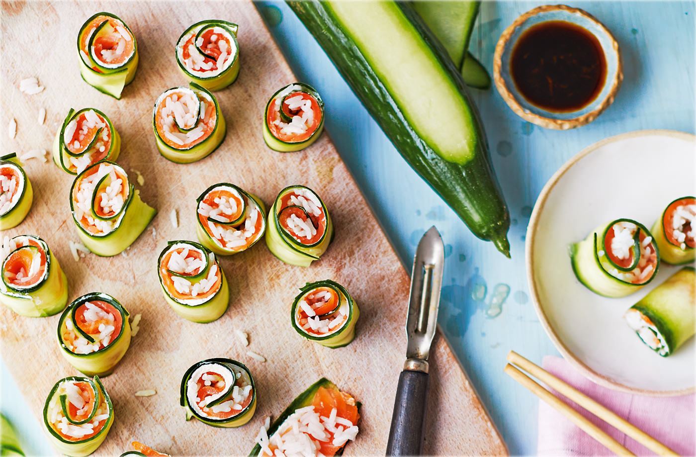 Inside-out sushi rolls recipe