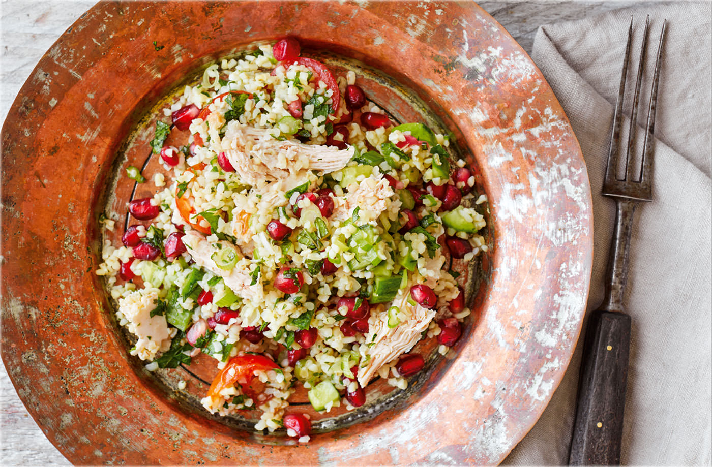 Pomegranate tabbouleh recipe