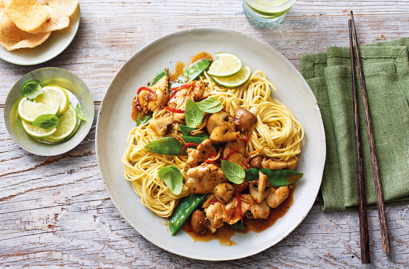 Thai chicken and basil sizzle recipe