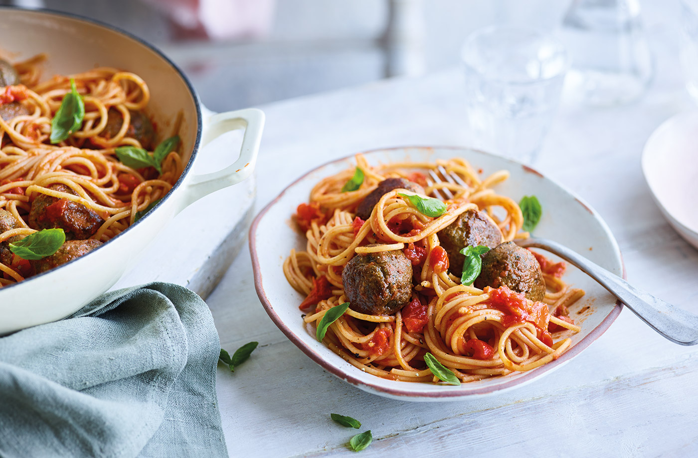 Aubergine vegballs with tomato sauce recipe