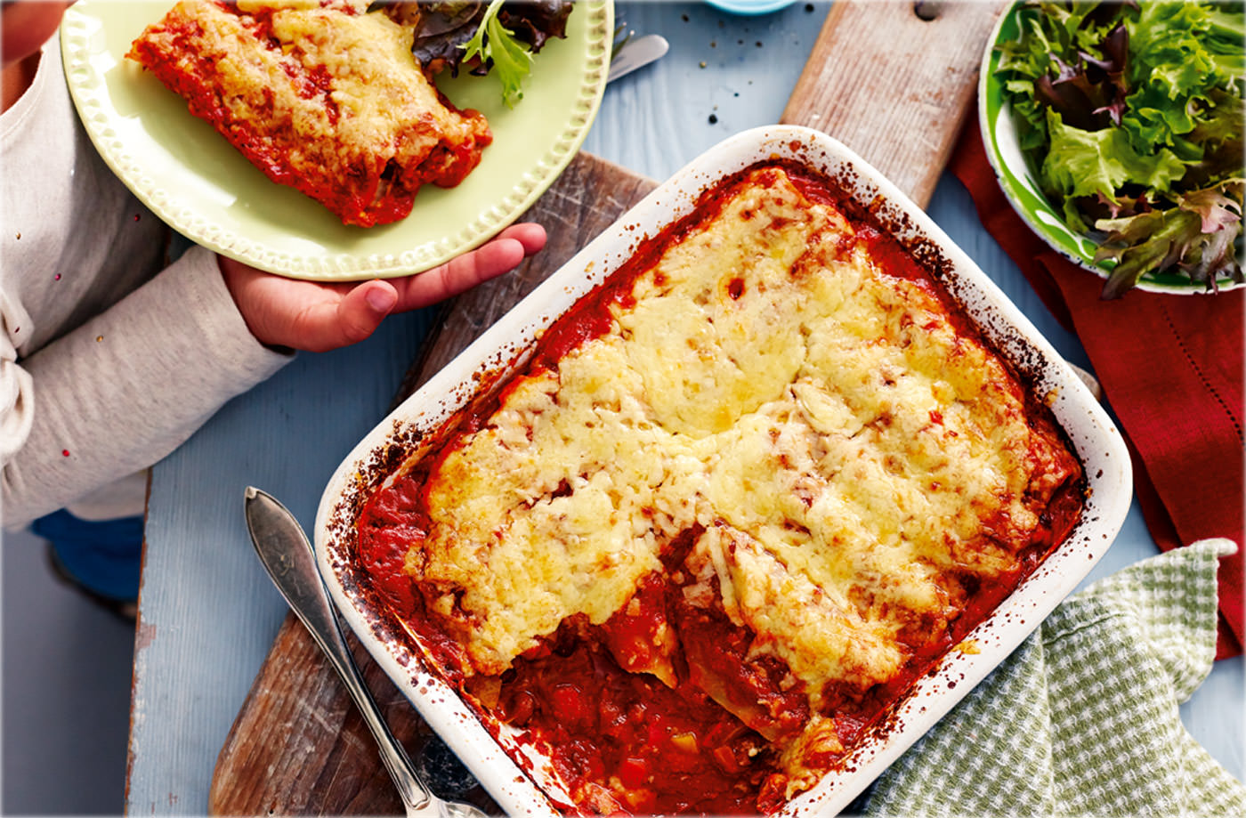 Veggie cannelloni bake recipe