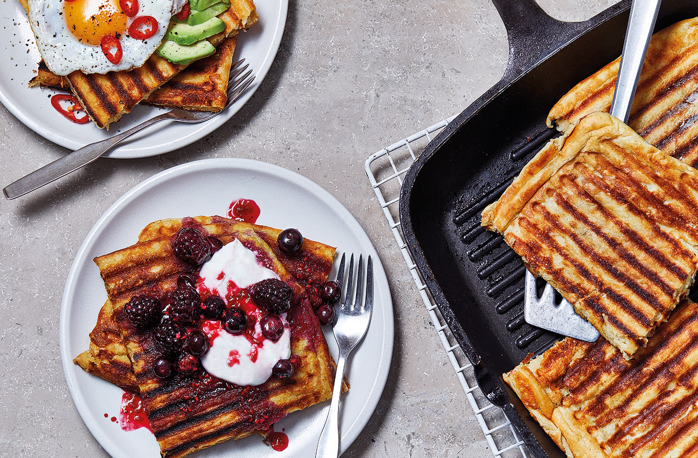 Easy griddled waffles recipe