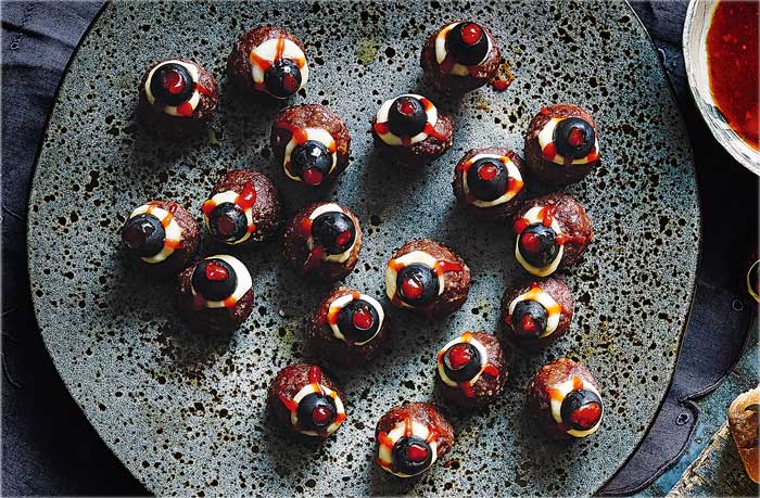Meatball eyeballs recipe