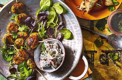 Be inspired by the flavours of India with these easy fish kebabs that can be ready and on the table in just 25 minutes