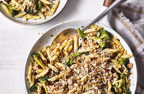 Charring broccoli brings extra delicious flavour that pairs wonderfully with smoky chorizo, a little chilli heat and plenty of garlic