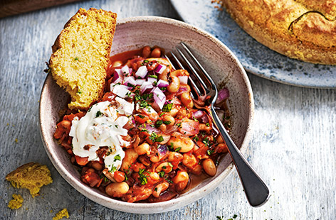 Cooking delicious family meals doesn't have to break the bank – this vegetarian chilli makes the most of storecupboard ingredients to keep the cost down without compromising on taste