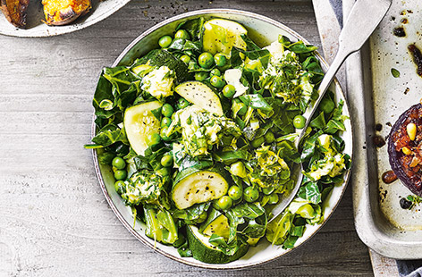 This is the perfect way to serve green veg for a springtime Sunday roast. The zesty parsley butter is gorgeous melted over the courgette, peas and spring greens. Plus they take just 15 minutes to prepare.