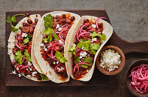 For a vegetarian feast that's sure to impress, try this easy taco recipe with a surprising coffee twist