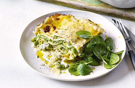 Vegetarian food doesn't have to be boring and this four-cheese vegetable lasagne proves just how hearty a meat-free dish can be. Packed with ricotta, goat's cheese, mozzarella and vegetarian hard cheese, this recipe will have everyone diving in for seconds.