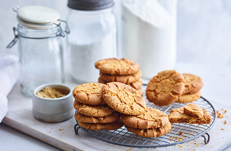 Fiery ginger nut biscuits are a staple of the biscuit tin and are super-easy to bake at home yourself – you could even get the kids involved for a fun half-term baking project. These simple biscuits are crisp on the outside and slightly chewy in the middle