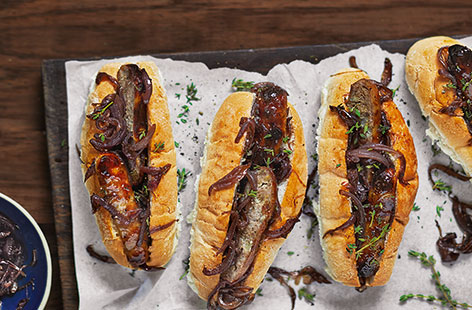 Revamp bonfire night hot dogs with a sticky-sweet orange glaze, made using zingy marmalade, punchy mustard and fresh garlic.