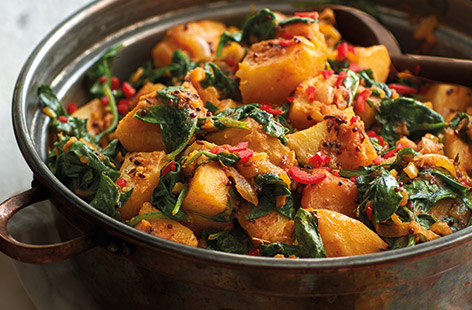 No Indian feast is complete without an array of flavour-packed sides, and this saag aloo recipe is definitely one you'll want to make again and again