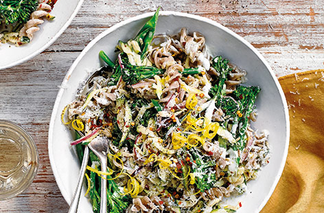 Give your midweek meals a makeover with this vegetarian pasta recipe that's ready in under 30 minutes
