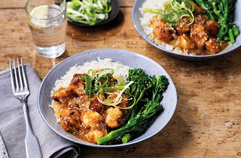 Celebrate Lunar New Year with this homemade version of that takeaway classic, sticky lemon chicken. Crisp golden chicken is coated in a glossy lemon sauce for a delicious sweet and sour dinner for all the family.