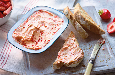 Bought too many strawberries? Whip up this sweet strawberry butter recipe in just 5 minutes and store in the fridge for indulgent breakfasts. Spread on toast, croissants or even hot buttered crumpets for a summery start to the day.