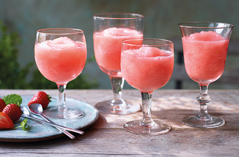 Frosé – it’s an Instagram classic all summer long, but it’s also super easy to make at home. Blitz fresh strawberries with frozen rosé wine for a sweet grown-up slushie, the perfect summer cocktail for sharing at parties and barbecues.