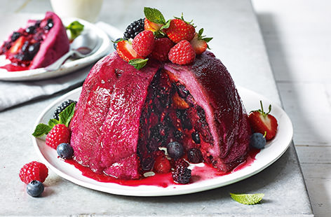 British berry summer pudding