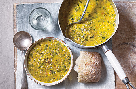 For a tasty vegan soup recipe that's sure to comfort, try a steaming bowl of this herby vegetable soup