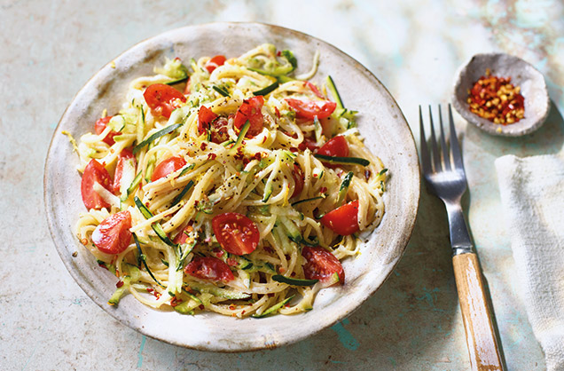 Monday: Courgette, ricotta and chilli spaghetti