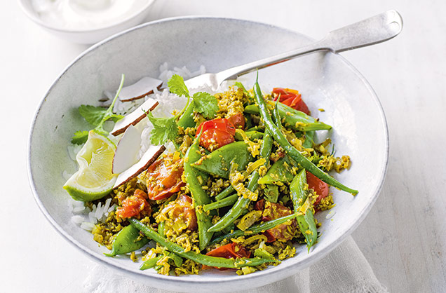 Vegan green bean curry