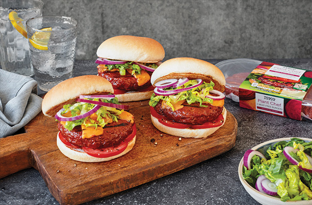 Meat-free burgers